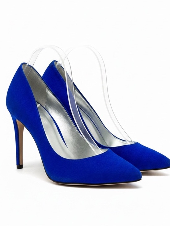 Guess Shoes - Guess Royal Bleu Suede Pointed Toe Stiletto Heels Size 9/5 M